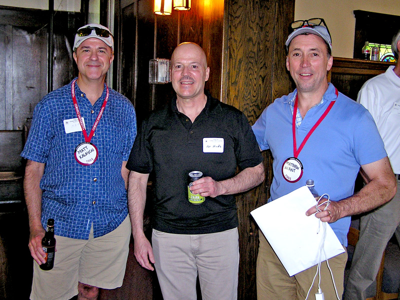 Matt Kalaycio '84, Pat Hindle '84, and Matt Wiant '84